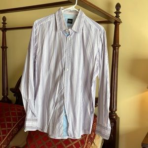 Hugo Boss Striped Shirt Large